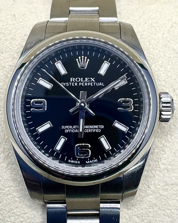 2015 Rolex Oyster Perpetual 26MM Black Dial Oyster Bracelet (176200)
