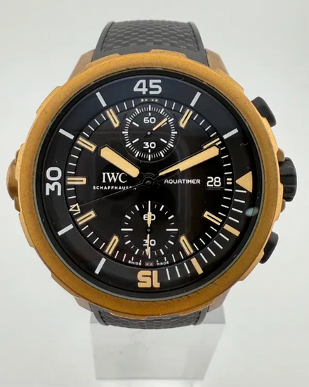 IWC Schaffhausen Aquatimer "Expedition Charles Darwin" S.E. 44MM Black Dial Rubber Strap (IW379503)