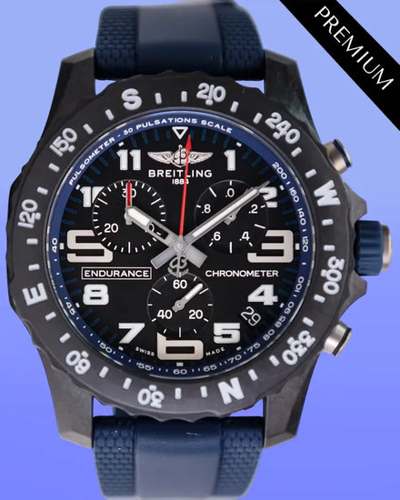 No Reserve - 2025 Breitling Endurance Pro 44MM Quartz Black Dial Rubber Strap (X82310)