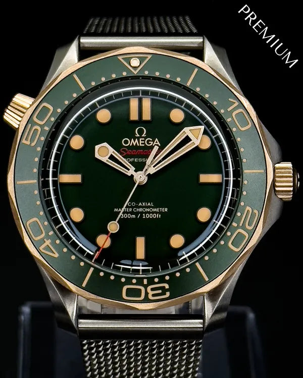2025 Omega Seamaster Diver 300M 42MM Green Dial Titanium Bracelet (210.90.42.20.10.001)