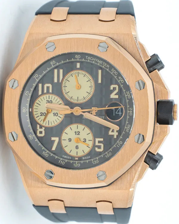 Audemars Piguet Royal Oak Offshore "Half Brick" 42MM Grey Dial Rubber Strap (26470OR.OO.A125CR.01)