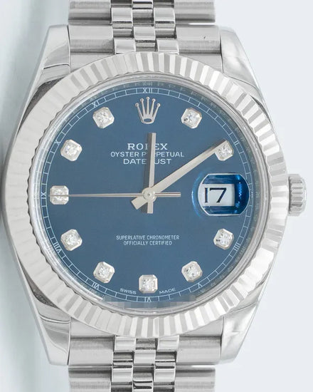 2018 Rolex Datejust 41MM Blue Dial Jubilee Bracelet (126334)