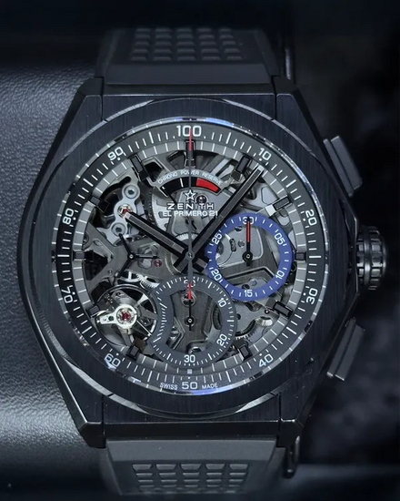 2021 Zenith Defy El Primero 21 44MM Skeleton Dial Rubber Strap (49.9000.9004/78.R782)