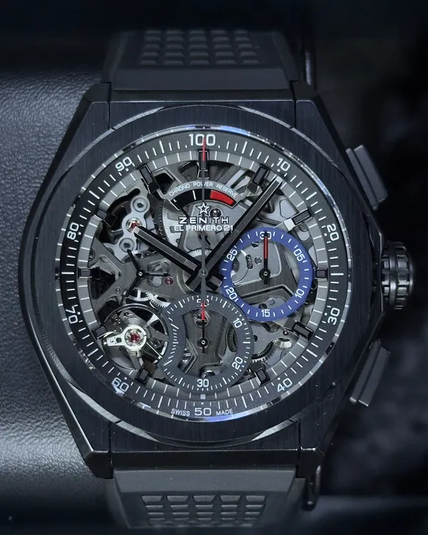 2021 Zenith Defy El Primero 21 44MM Skeleton Dial Rubber Strap (49.9000.9004/78.R782)