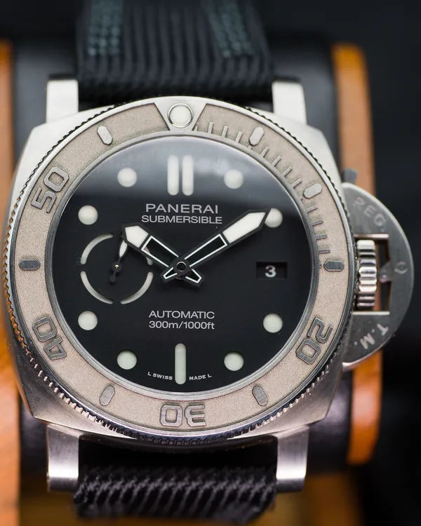 2021 Panerai Submersible "Mike Horn" L.E. 47MM Black Dial Textile Strap (PAM00984)