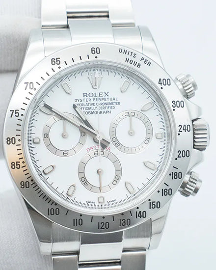 2015 Rolex Cosmograph Daytona 40MM White Dial Oyster Bracelet (116520)