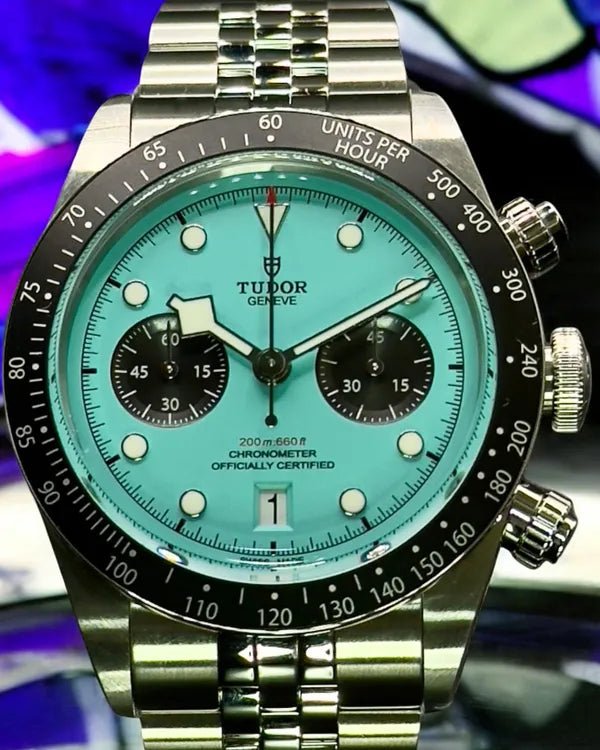 2025 Tudor Black Bay Chrono S.E. 41MM "Flamingo" Blue Dial Steel Bracelet (79360N)