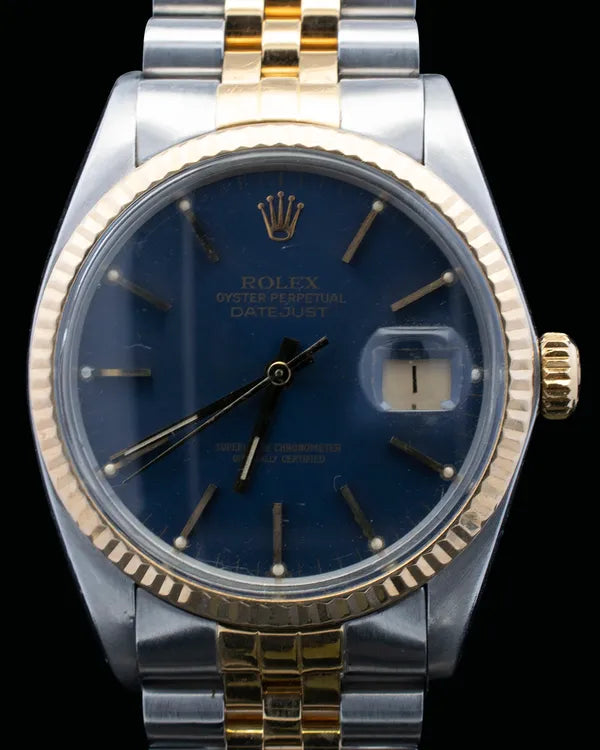 Rolex Datejust 36MM Blue Dial Two-Tone Jubilee Bracelet (16013)