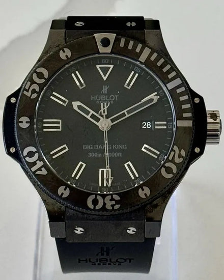 Hublot Big Bang King 48MM Black Dial Rubber Strap (322.CK.1140.RX)