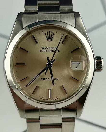 1987 Rolex Oyster Precision 31MM Silver Dial Oyster Bracelet (6466)