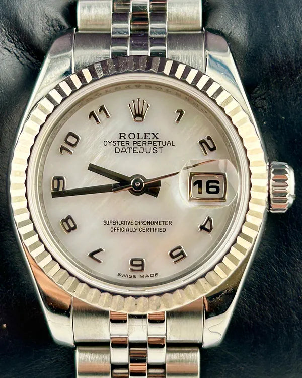 Rolex Lady-Datejust 26MM "Concentric" Mother of Pearl Dial Jubilee Bracelet (179174)