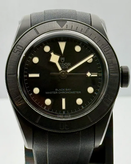 2021 Tudor Black Bay 41MM Black Dial Aftermarket Rubber Strap (79210CNU)