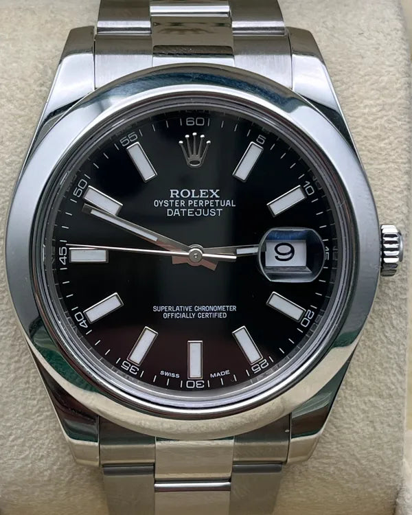 Rolex Datejust II 41MM Black Dial Oyster Bracelet (116300)
