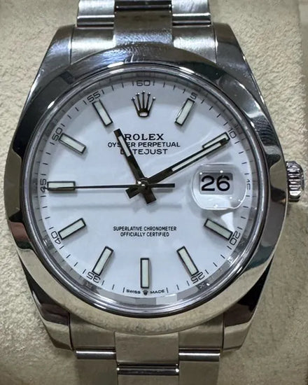 2024 Rolex Datejust 41MM Silver Dial Oyster Bracelet (126300)