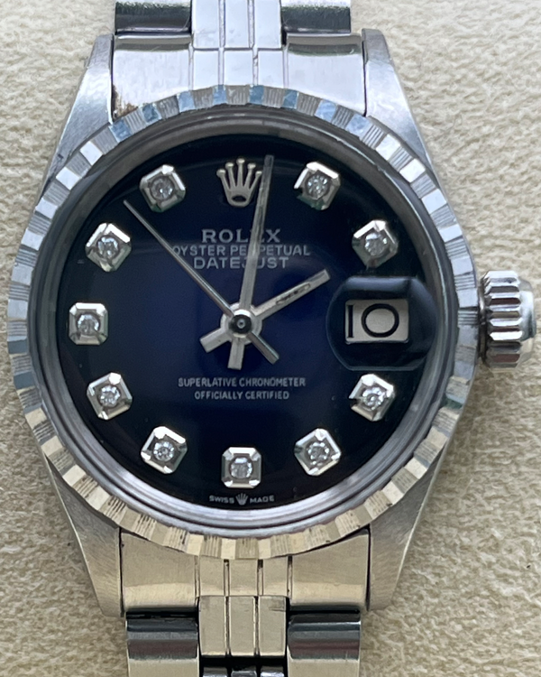 Rolex Oyster Perpetual 26MM Aftermarket "Venet" Blue Dial Jubilee Bracelet (6517)