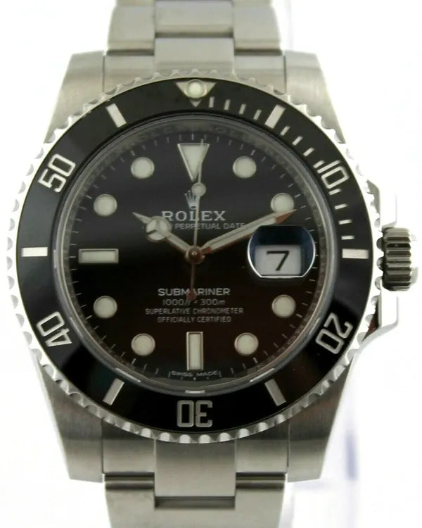 2017 Rolex Submariner Date 40MM Black Dial Oyster Bracelet (116610LN)