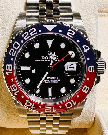 2022 Rolex GMT-Master II "Pepsi" 40MM Black Dial Jubilee Bracelet (126710BLRO)
