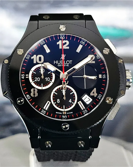 Hublot Big Bang Chronograph Black Magic 41MM Black Dial Rubber Strap (341.CX.130.RX)