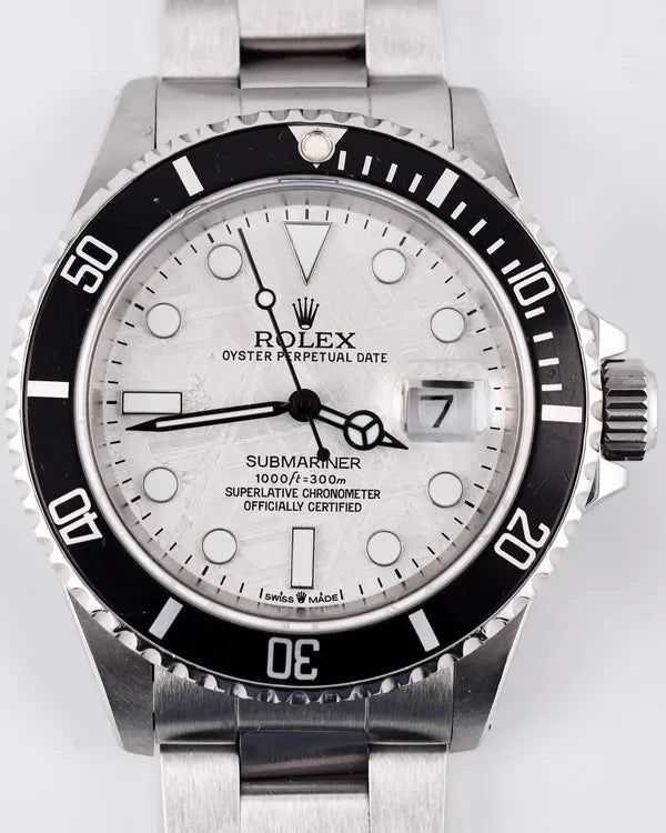 Rolex Submariner Date 40MM Aftermarket Meteorite Dial Oyster Bracelet (16610)