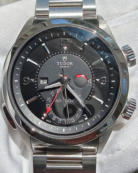2014 Tudor Heritage Chrono Advisor 42MM Black Dial Steel Bracelet (79620TN)