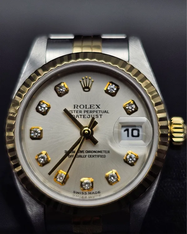 Rolex Lady-Datejust 26MM Silver Dial Two-Tone Jubilee Bracelet (79173)
