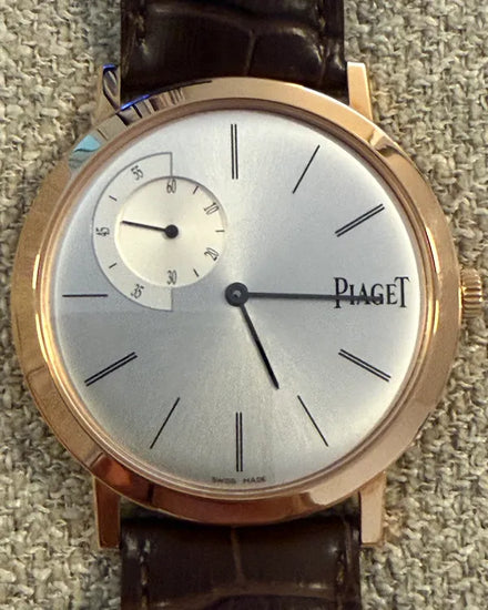 Piaget Altiplano 40MM Silver Dial Leather Strap (G0A34113)