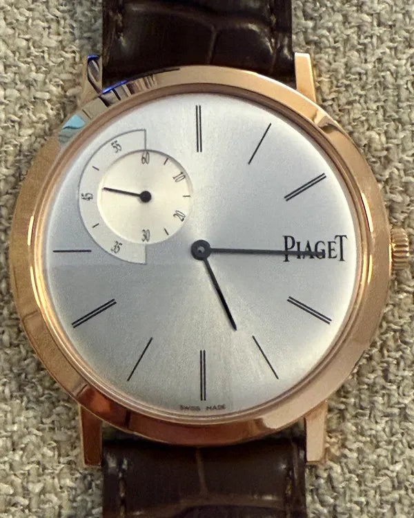 Piaget Altiplano 40MM White Dial Leather Strap (G0A34113)