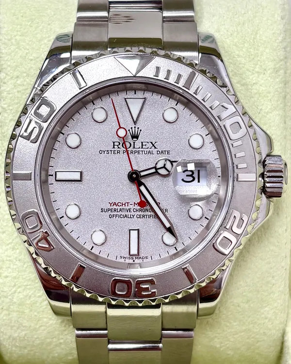 2002 Rolex Yacht-Master 40MM Silver Dial Oyster Bracelet (16622)