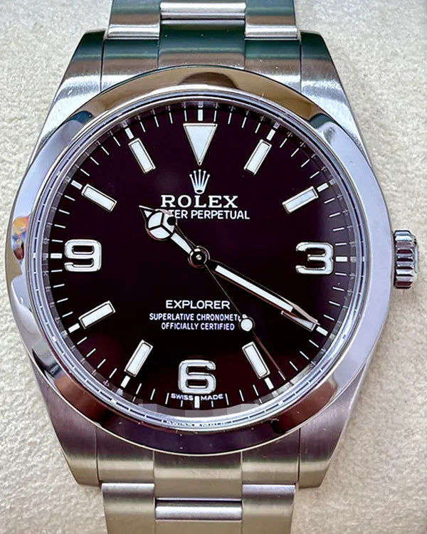 2018 Rolex Explorer 39MM Black Dial Oyster Bracelet (214270)