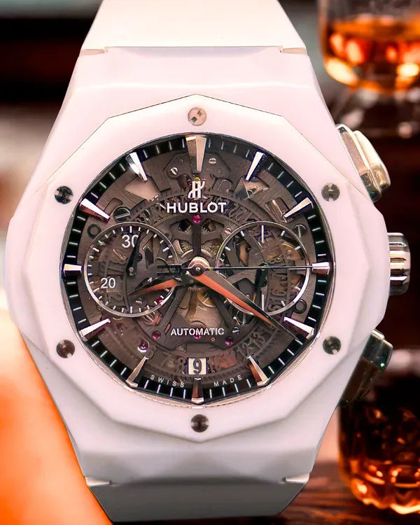 Hublot Classic Fusion Aerofusion Chronograph "Orlinski" L.E. 45MM Skeleton Dial Rubber Strap (525.HI.0170.RW.ORL21)