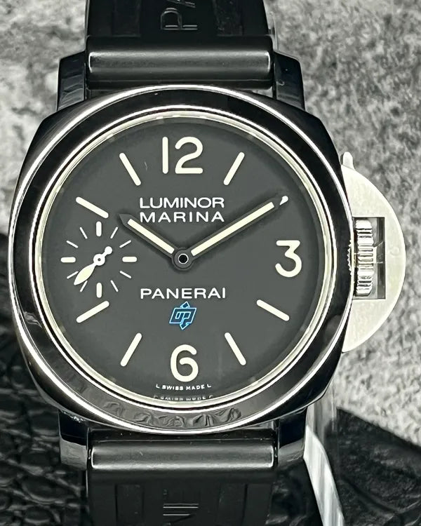 2019 Panerai Luminor Marina 44MM Black Dial Rubber Strap (PAM00777)