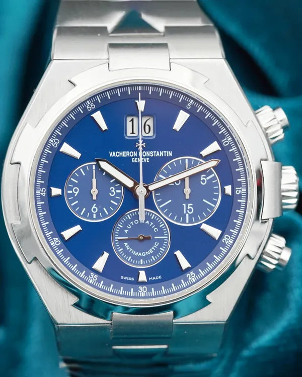 2015 Vacheron Constantin Overseas Chronograph 42MM Blue Dial Steel Bracelet (49150/B01A-9745)