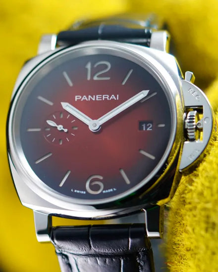 2024 Panerai Luminor Due 42MM Burgundy Dial Leather Strap (PAM01424)