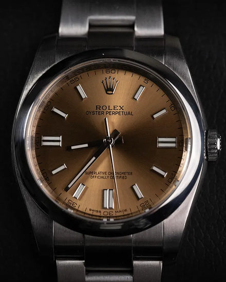 Rolex Oyster Perpetual 36MM Champagne Dial Oyster Bracelet (116000)