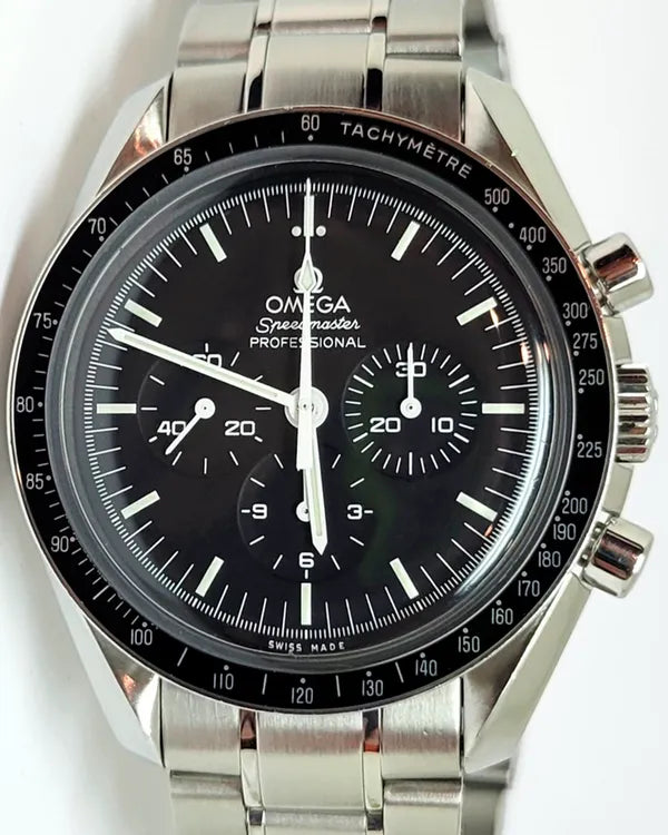 Omega Speedmaster Professional Moonwatch 42MM Black Dial Steel Bracelet (3570.50.00)
