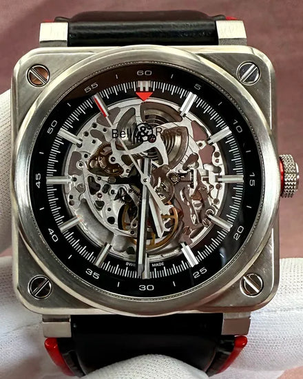 2017 Bell & Ross BR 03-92 AEROGT HMS L.E. 42MM Skeleton Dial Leather Strap (BR-03-92-AEROGT)