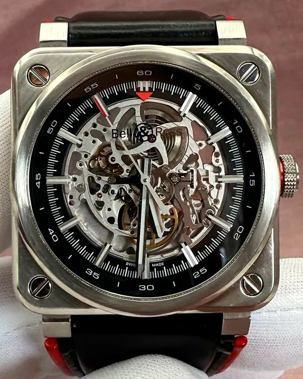 2017 Bell & Ross BR 03-92 AEROGT HMS L.E. 42MM Skeleton Dial Leather Strap (BR-03-92-AEROGT)