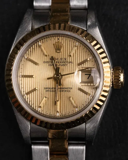 1993 (S Serial) Rolex Lady-Datejust 26MM Champagne Dial Two-Tone Oyster Bracelet (69173)