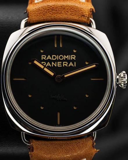 2020 Panerai Radiomir 3 Days 47MM Black Dial Leather Strap (PAM00425)