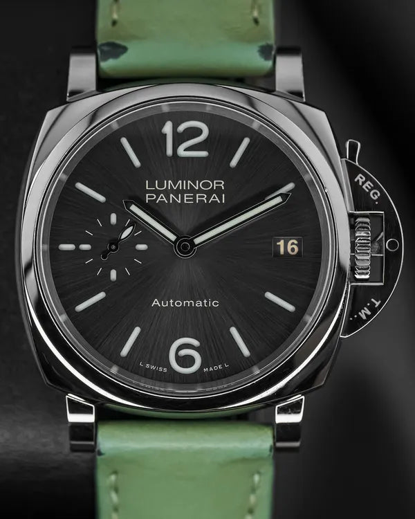 2018 Panerai Luminor Due 38MM Grey Dial Leather Strap (PAM00755)