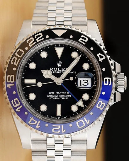 2022 Rolex GMT-Master II "Batgirl" 40MM Black Dial Jubilee Bracelet (126710BLNR)