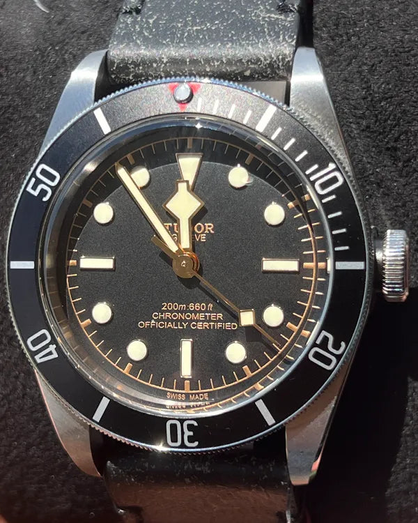 2024 Tudor Black Bay 41MM Black Dial Leather Strap (79230N)