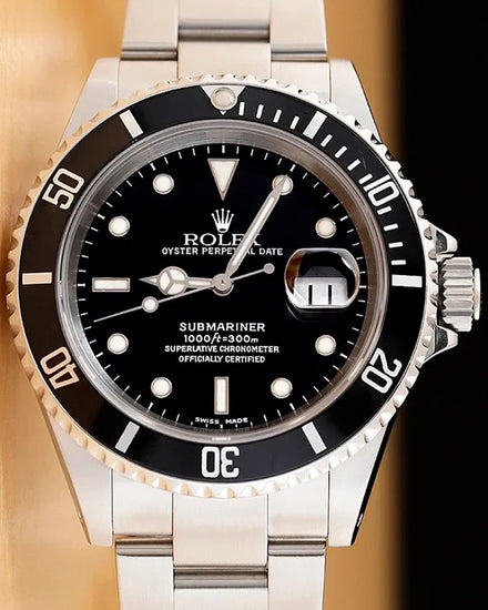 Rolex Submariner Date 40MM Black Dial Oyster Bracelet (16610)