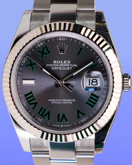 2025 Rolex Datejust "Wimbledon" 41MM Slate Dial Oyster Bracelet (126334)