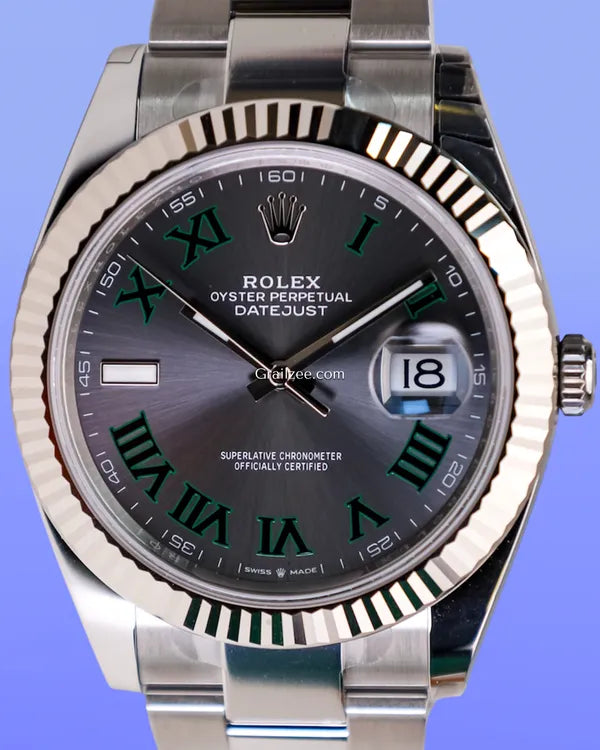 2025 Rolex Datejust "Wimbledon" 41MM Slate Dial Oyster Bracelet (126334)
