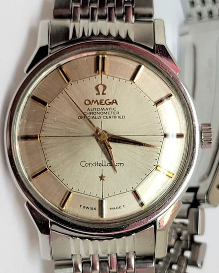 Omega Constellation 34MM Off White Dial Steel Bracelet (167.005)