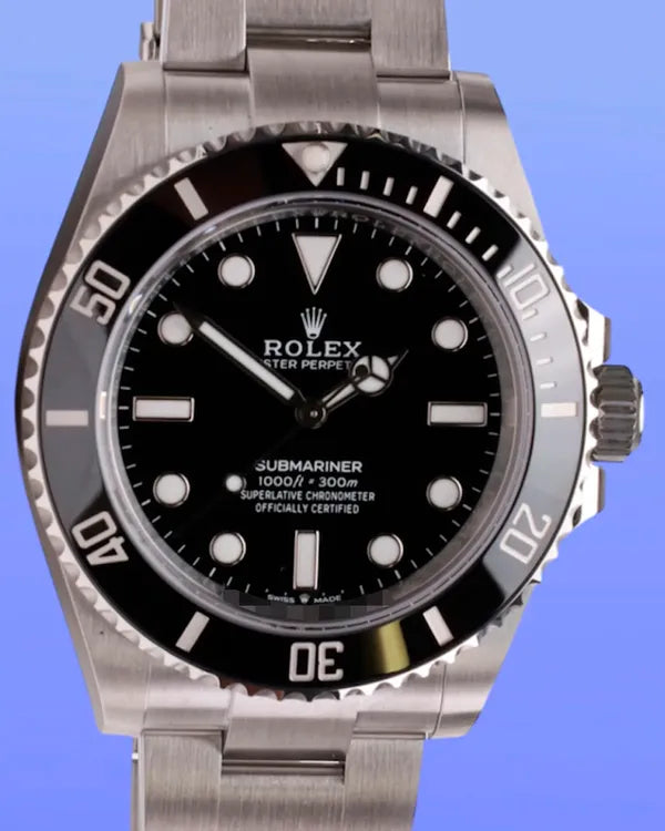 2025 Rolex Submariner No-Date 41MM Black Dial Oyster Bracelet (124060)