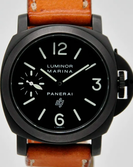 Panerai Luminor PVD "Paneristi" L.E. 44MM Black Dial Aftermarket Leather Strap (PAM00195)