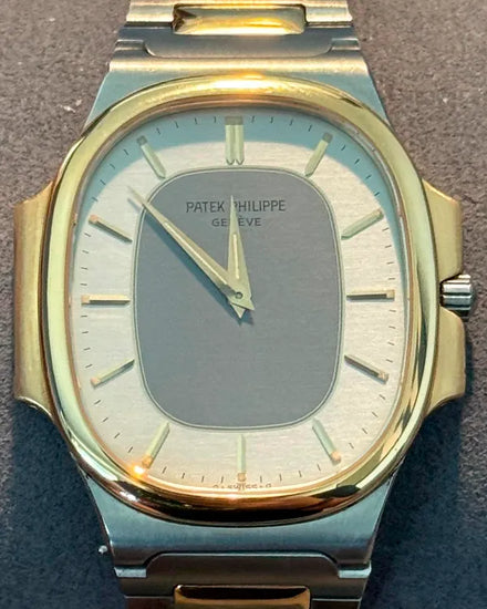 Patek Philippe Golden Ellipse ‘Nautellipse’ 35MM Quartz Grey Dial Two-Tone Bracelet (3770/1JA)