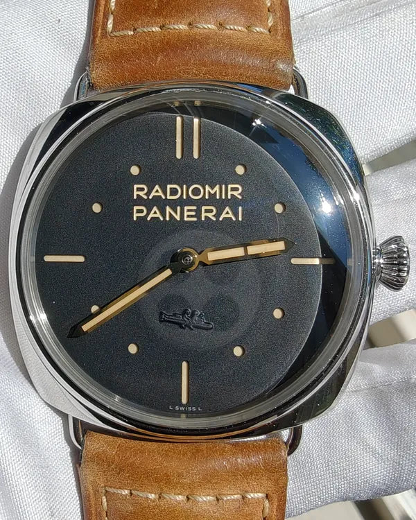 Panerai Radiomir 3 Days "S.L.C." L.E. 47MM Black Dial Leather Strap (PAM00425)